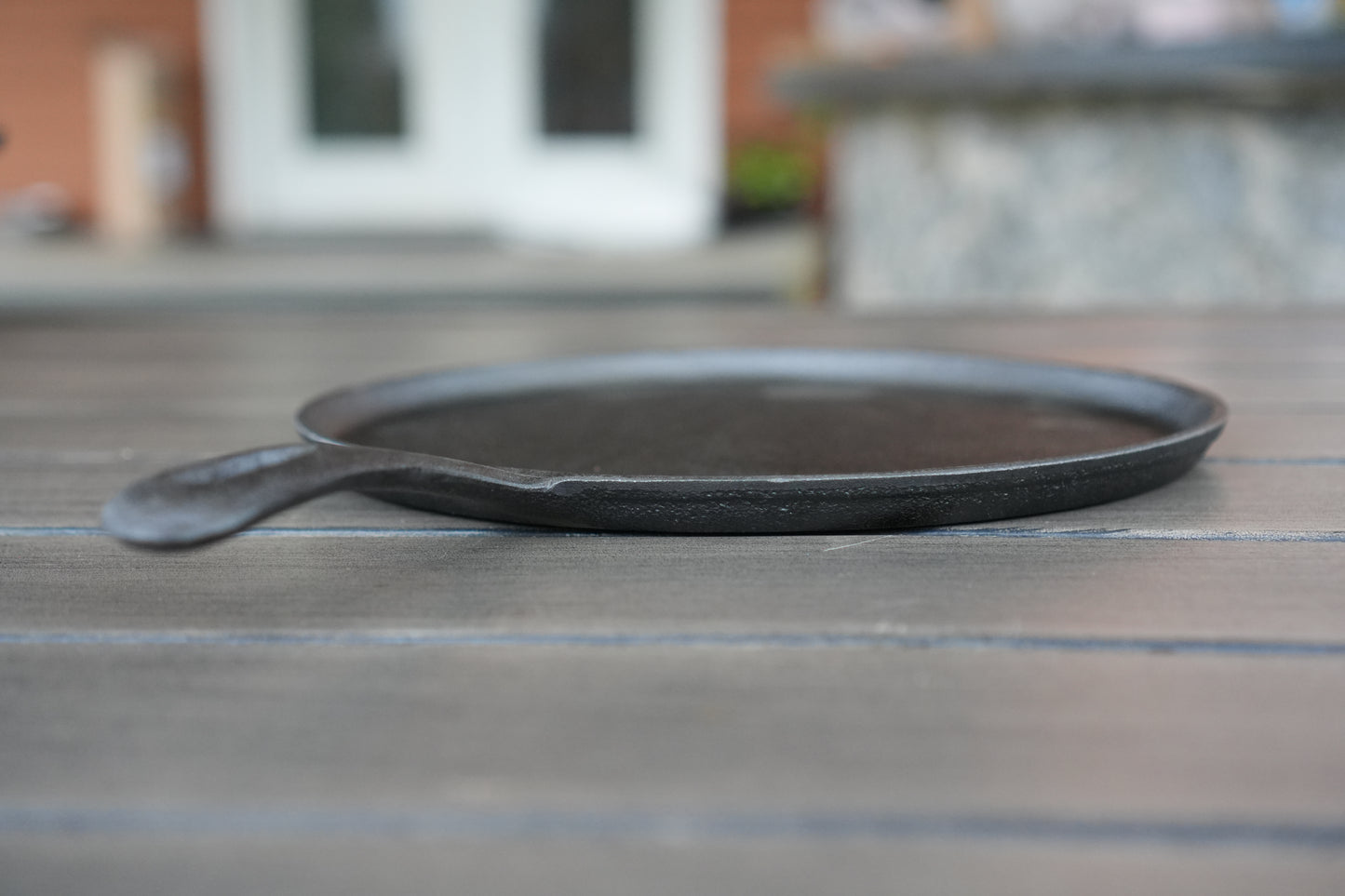 10 inch shallow cast iron skillet product flat lay