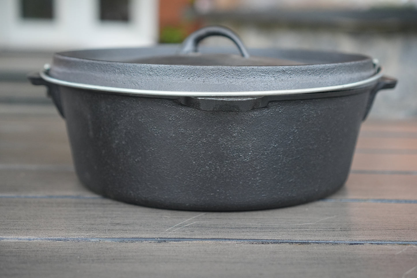 12 inch cast iron Dutch oven product flat lay