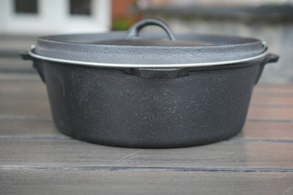12 inch cast iron Dutch oven product flat lay